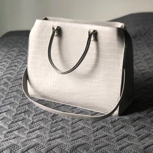 H&M FAUX ALLIGATOR BAG (GREY)